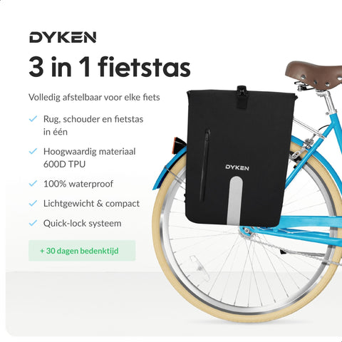 Dyken 3 - in - 1 Fietstas - Dyken